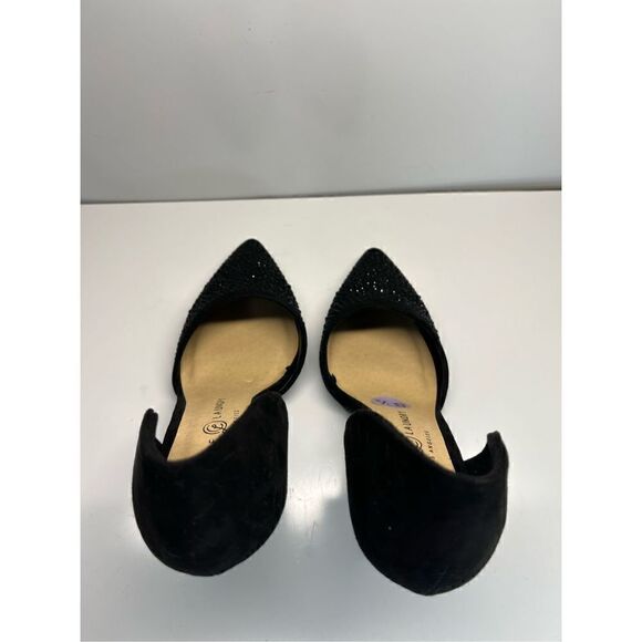 Chinese Laundry Pumps Stiletto Size 8.5 Black Pointy Toes Suede Gorgeous - Picture 7 of 11